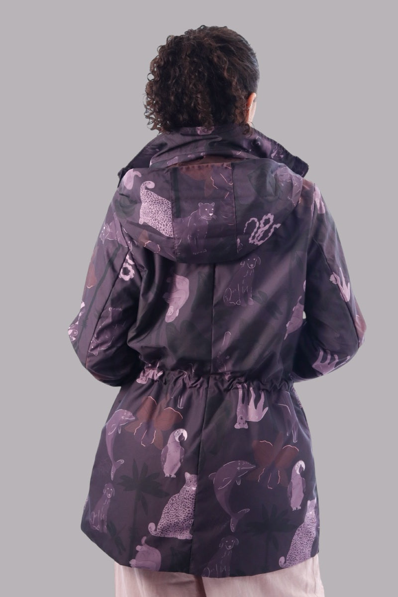 Parka Classic Camuflaje Berenjena
