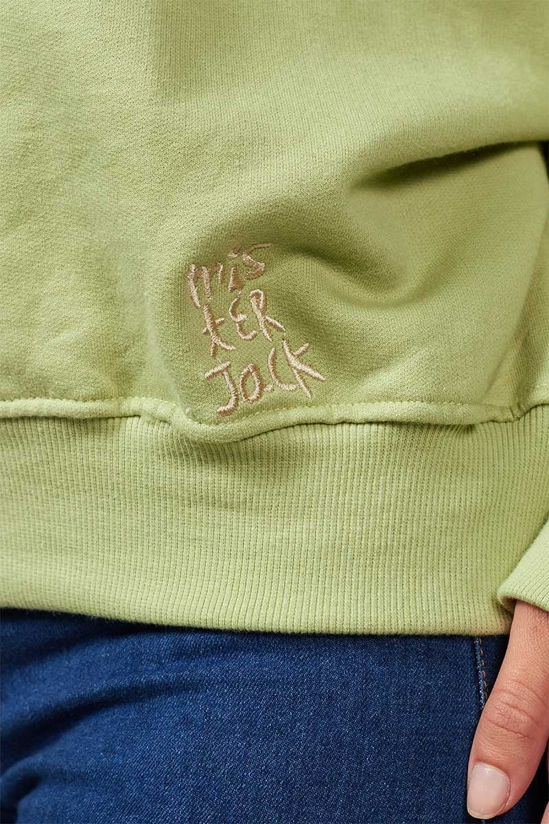 Buzo Crop Verde Jardín