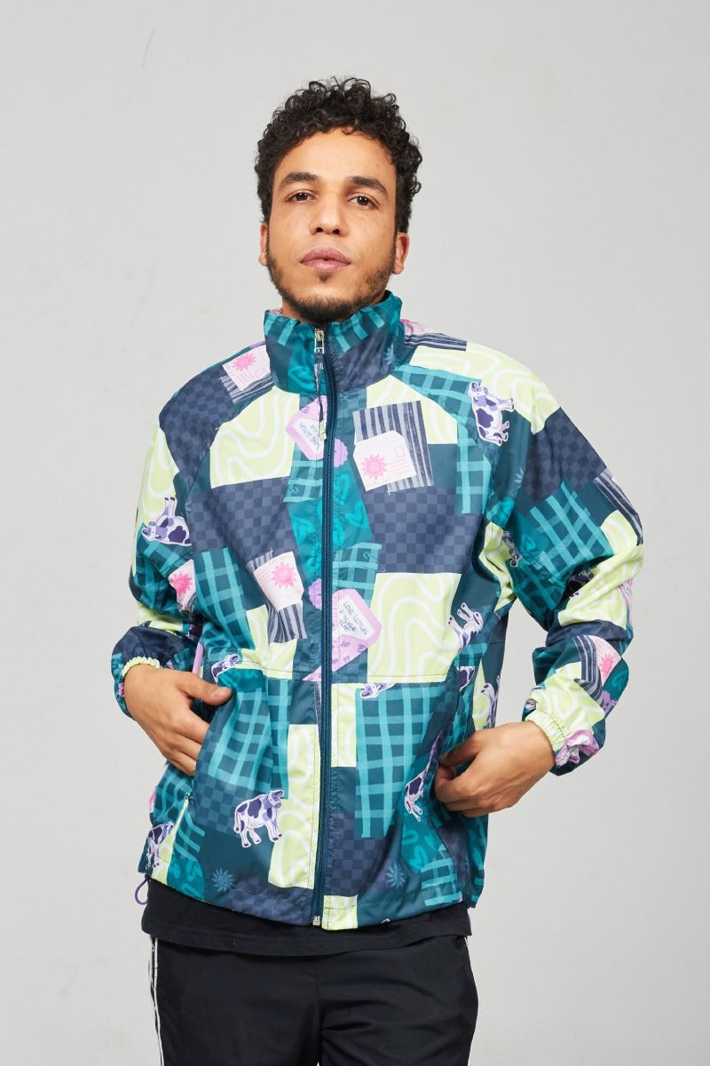 Chaqueta Rompevientos Verde Ensueños