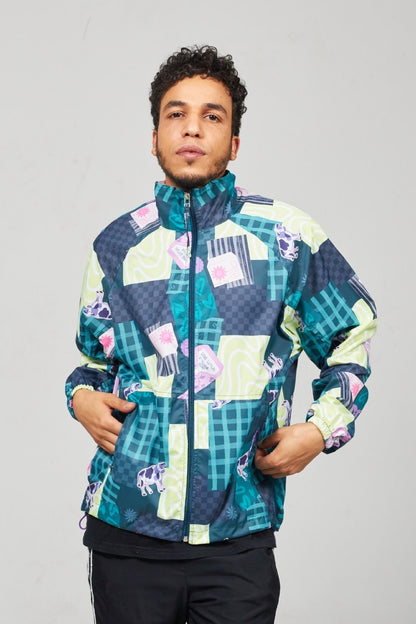 Chaqueta Rompevientos Verde Ensueños