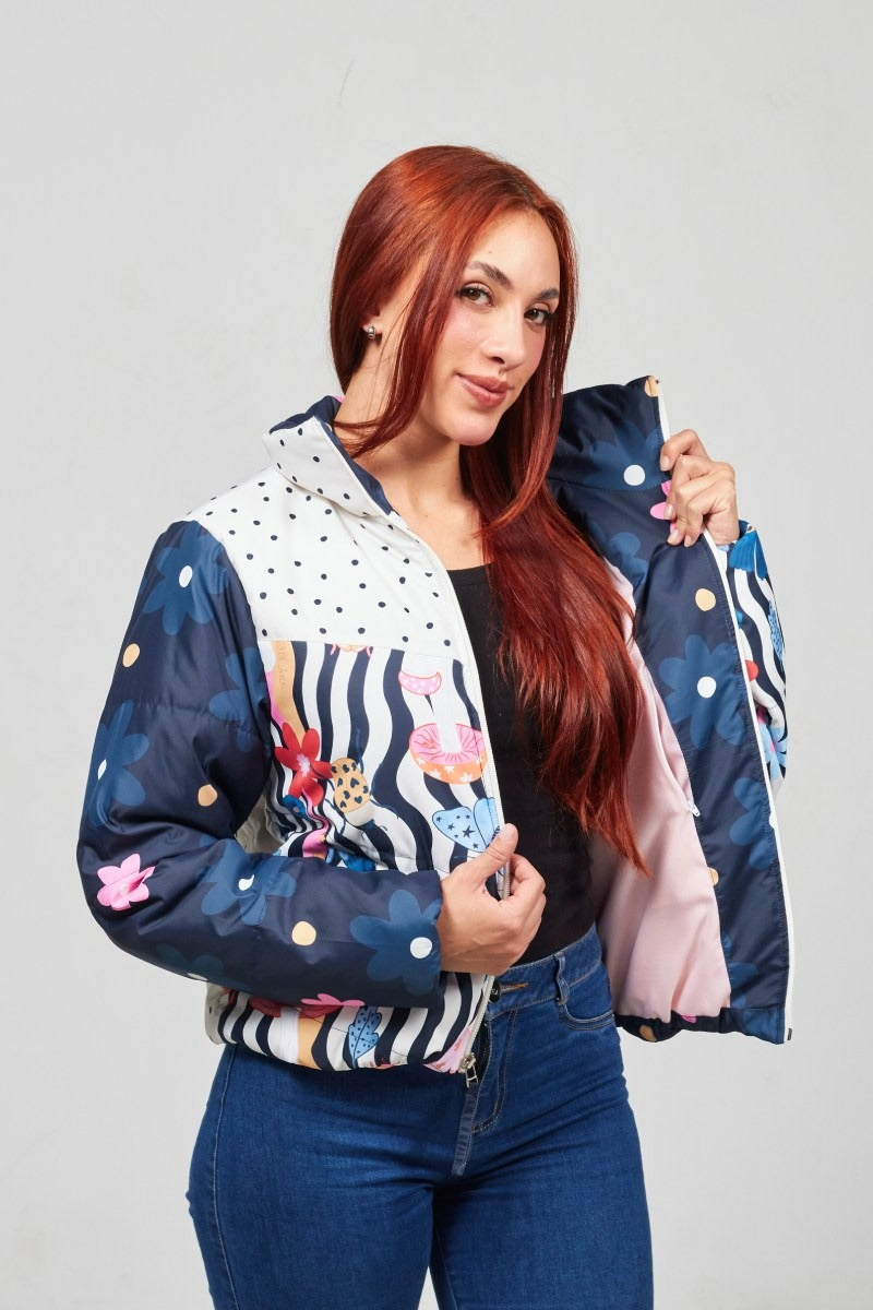 Puffer Jacket Flora Cósmica