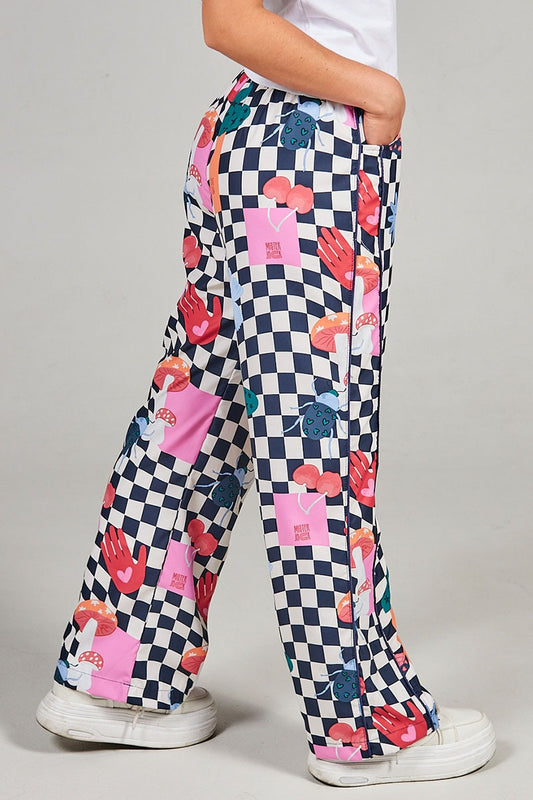 Funky Pant Ajedrez Rosa