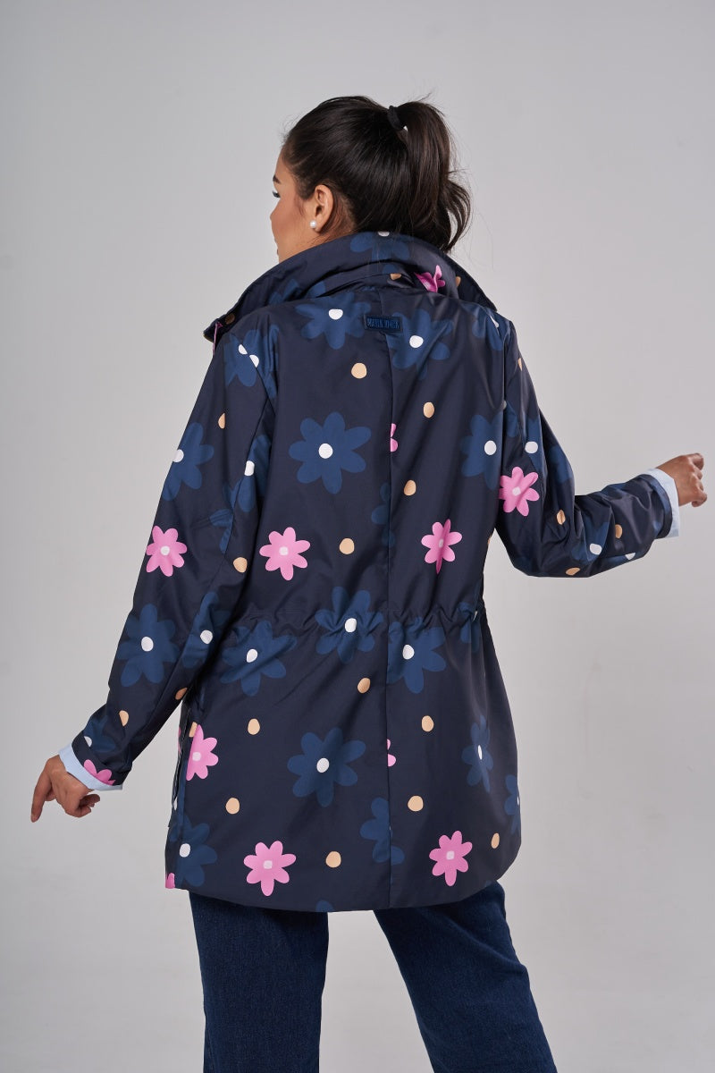 Parka Classic Maxiflor Azul Profundo