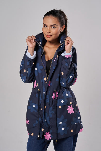 Parka Classic Maxiflor Azul Profundo