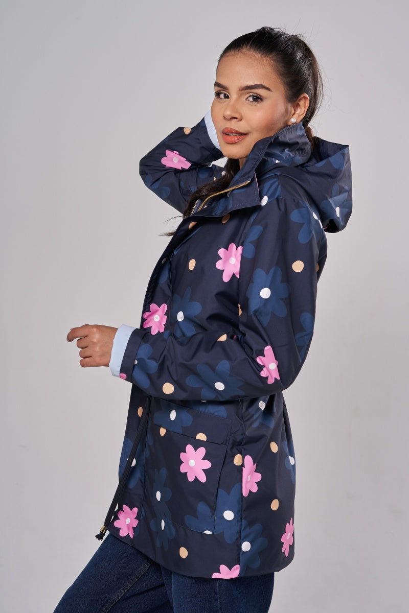 Parka Classic Maxiflor Azul Profundo