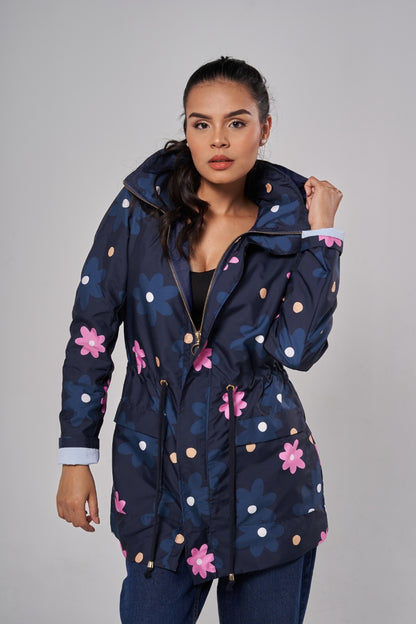 Parka Classic Maxiflor Azul Profundo