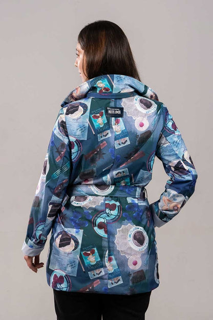 Parka Trench Tinto De Medianoche