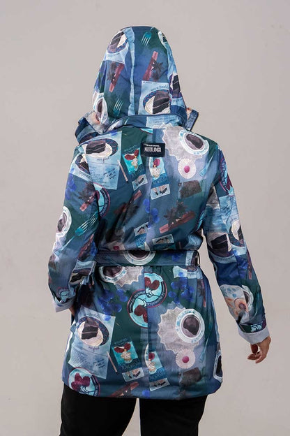 Parka Trench Tinto De Medianoche
