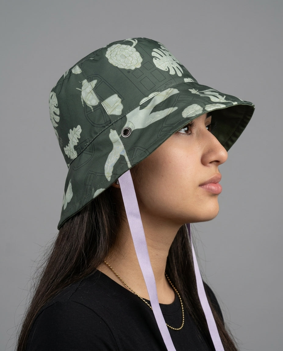 Bucket hat doble faz verde claro