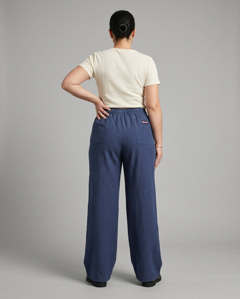 Pantalón Azul Jaspeado