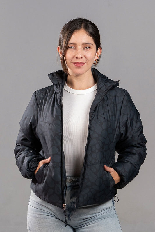 Puffer Jacket Negro Jaguar