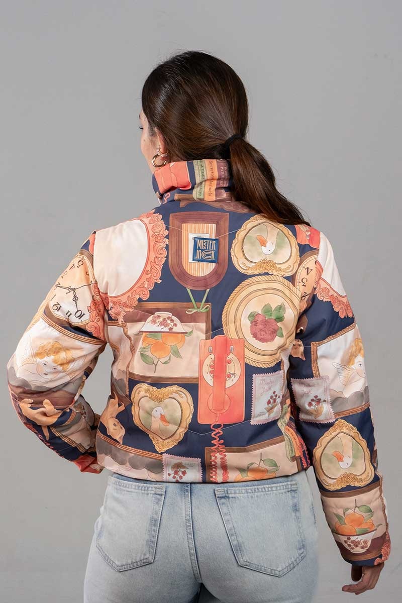 Puffer Jacket Azul De Recuerdos